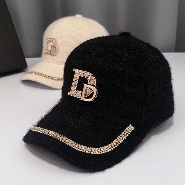 Women's Luxurious Embellished Wool Baseball Cap Stornfield