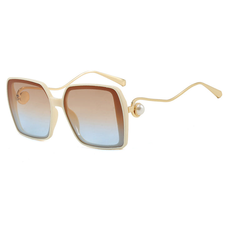 Women's fashionable square glasses with elegant metal frame and unique accents Stornfield