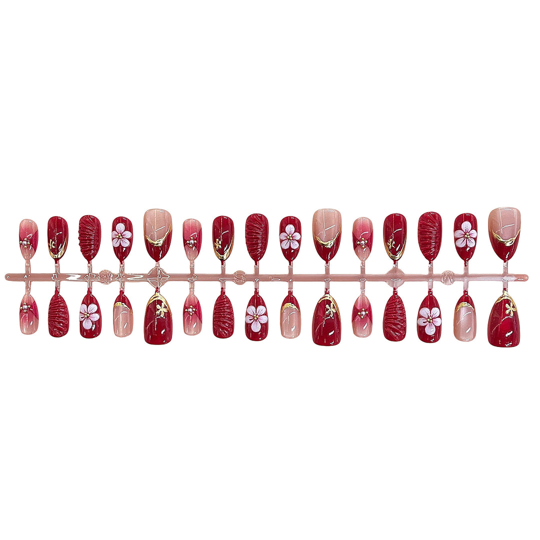 Artistic Cherry Blossom Design Press-On Nails Stornfield
