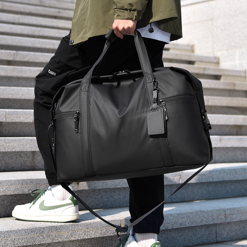 Travel bag with waterproof material and practical carrying options Stornfield
