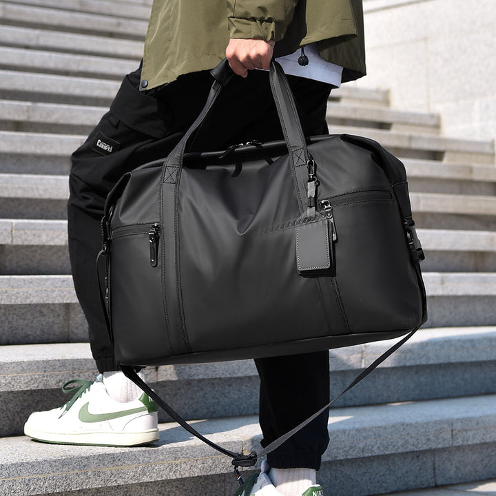 Travel bag with waterproof material and practical carrying options Stornfield
