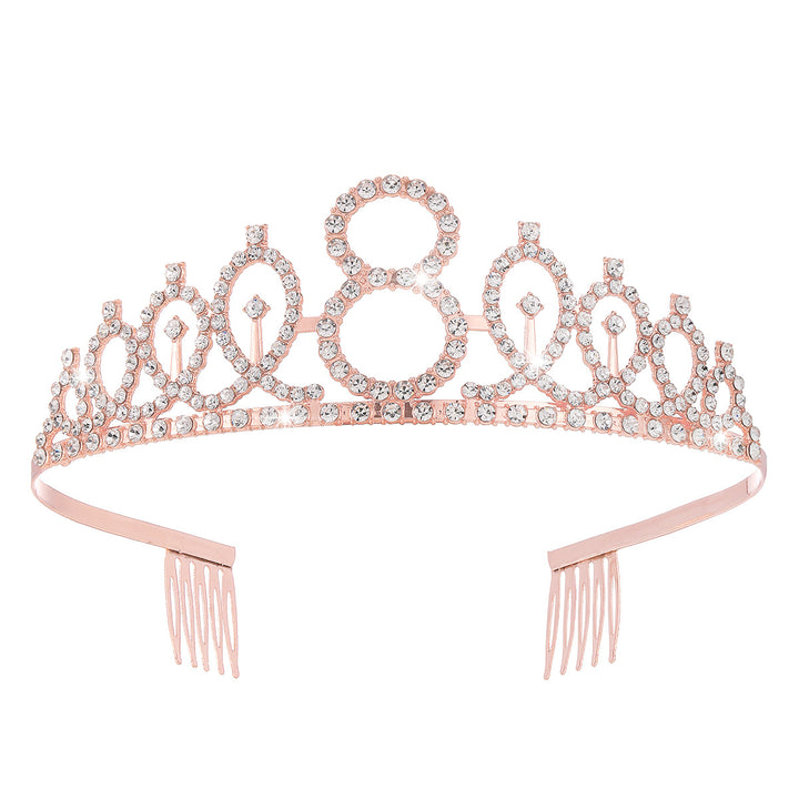 Women's Crystal-Embellished Tiara with Elegant Design Stornfield