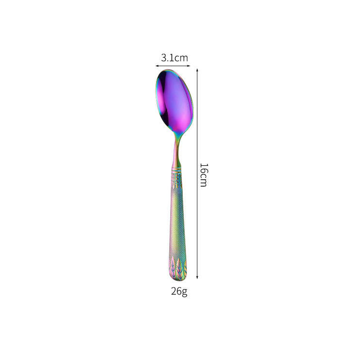 Elegant teaspoon with artistic handle design Stornfield