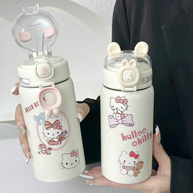 Women's insulated drinking bottle with secure flip lid and cute design Stornfield