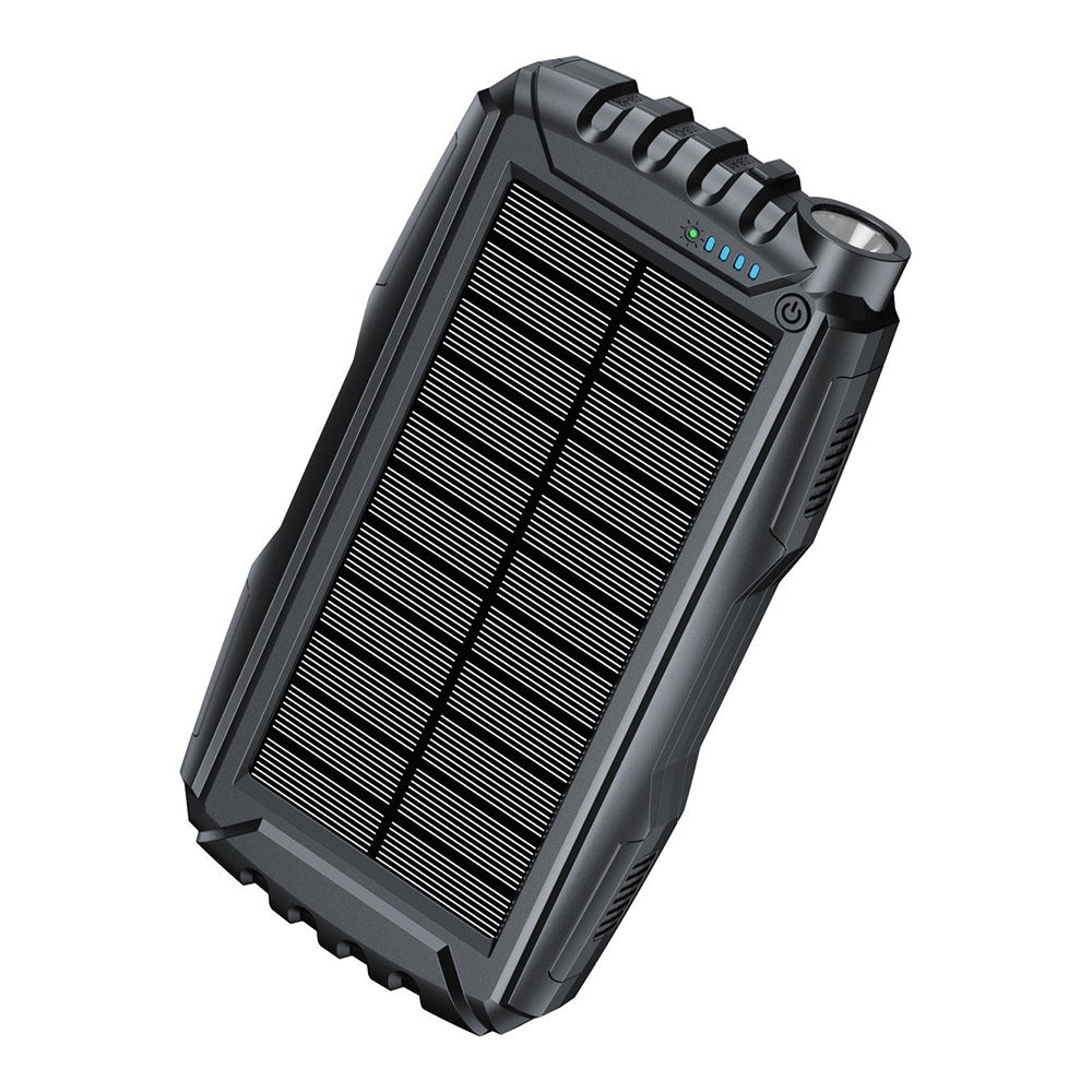 Robust Solar Power Bank with LED Flashlight Stornfield