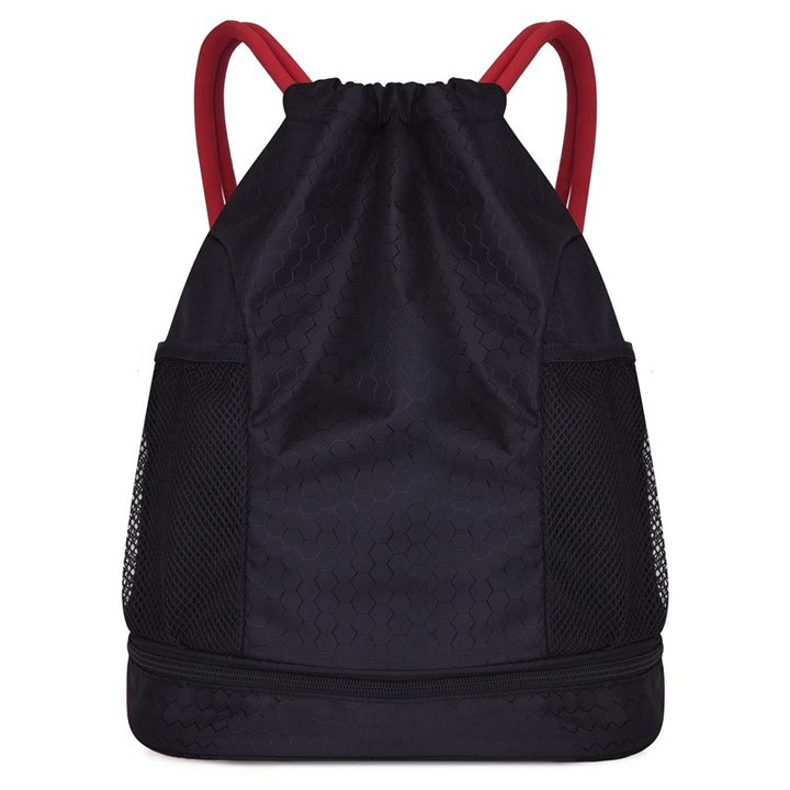 Lightweight Hexagonal Pattern Drawstring Backpack Stornfield