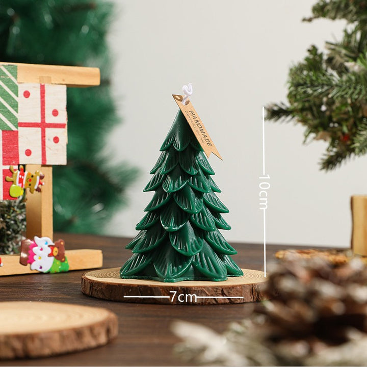 Mini Layered Petal Pine Sculptural Tabletop Candle