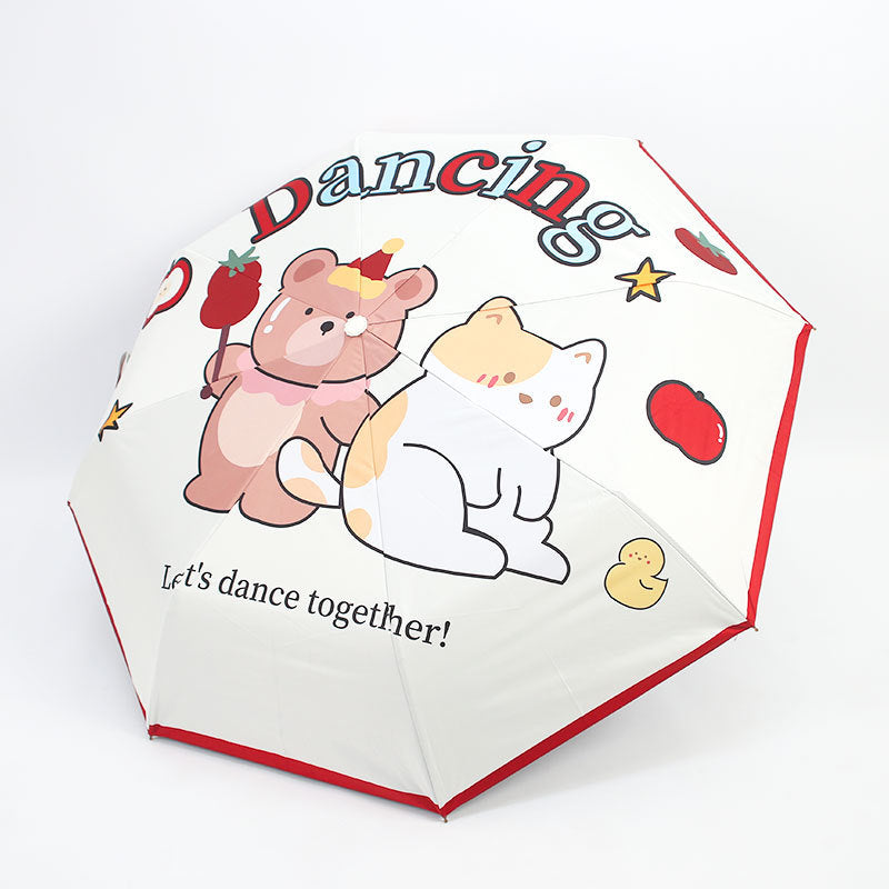 Ladies Playful Umbrella with Animal Motifs Stornfield