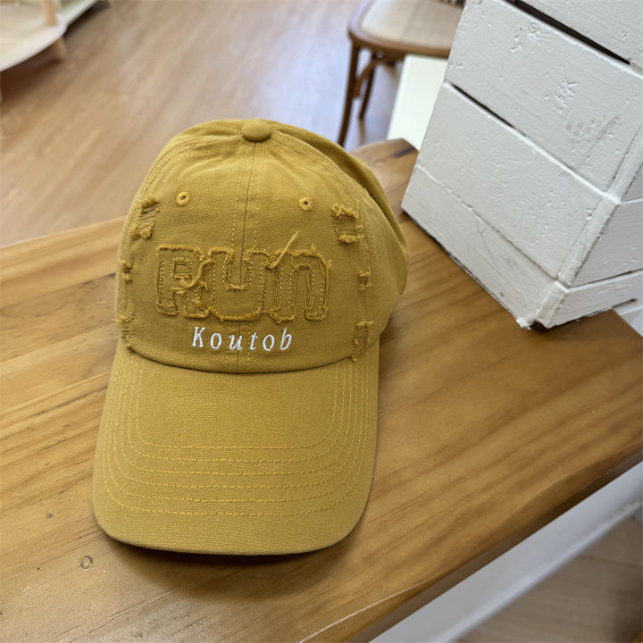 Men's Distressed Embroidered Baseball Cap Stornfield
