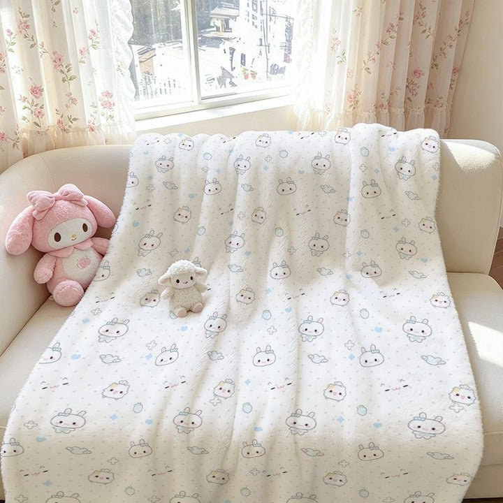 Ultra-Soft Cute Animal Print Fleece Throw Blanket