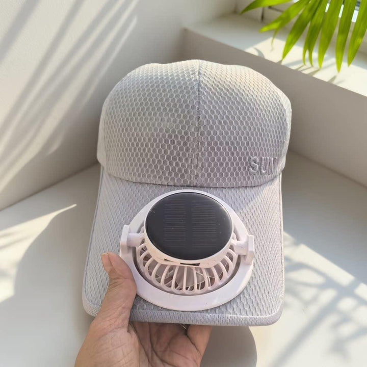 Ventilated baseball cap with detachable rechargeable fan Stornfield