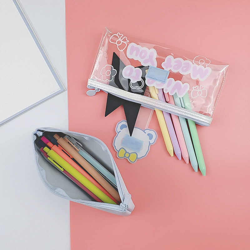 Stylish Transparent Pencil Case
