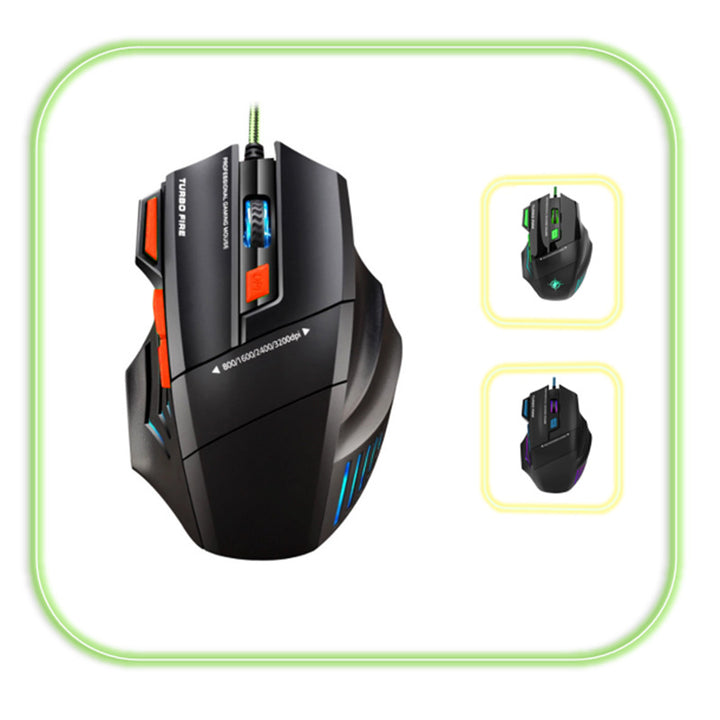 High-precision gaming mouse with adjustable DPI and RGB lighting Stornfield