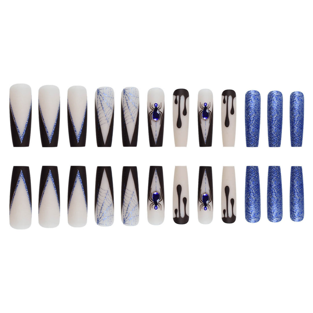 Creative Spider-Themed Press-On Nail Extensions Stornfield