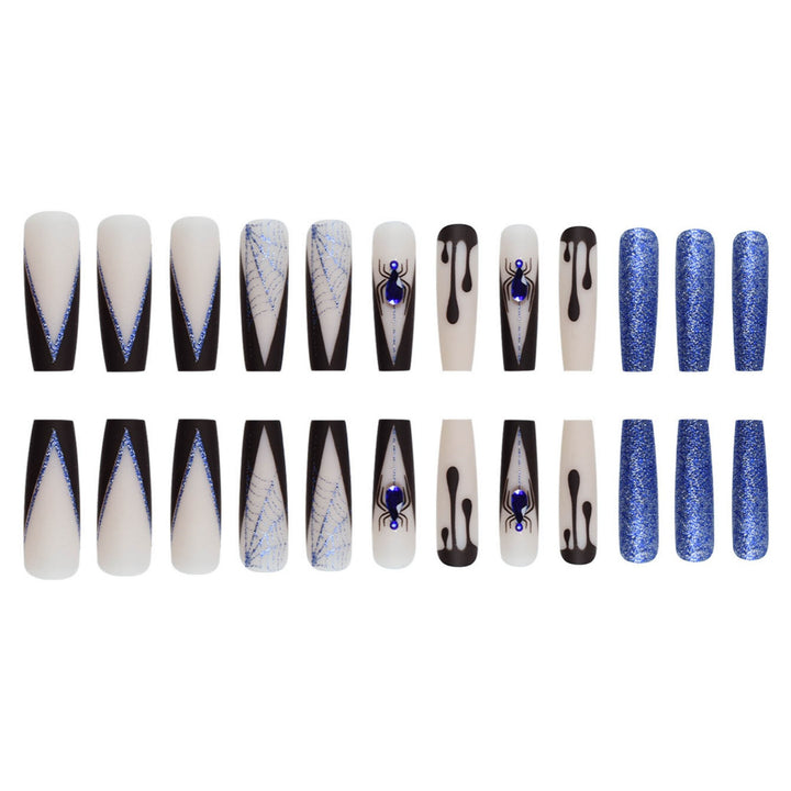 Creative Spider-Themed Press-On Nail Extensions Stornfield