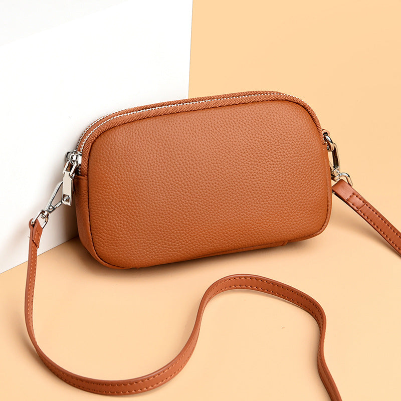 Textured Vegan Leather Crossbody Bag Stornfield