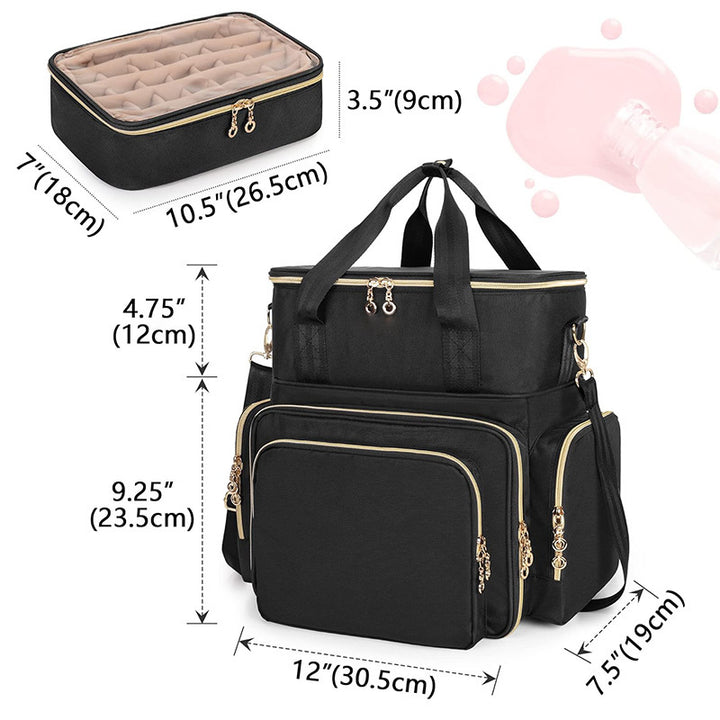 Practical cosmetics and nail organizer bag Stornfield