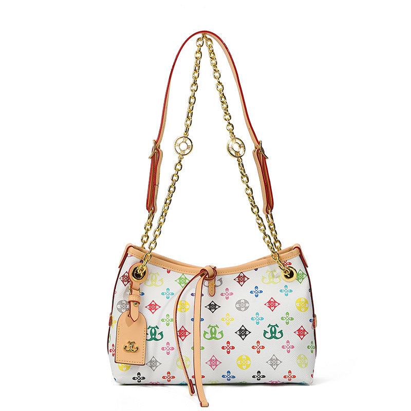 Trendy Designer Mini Handbag with Chain Accents
