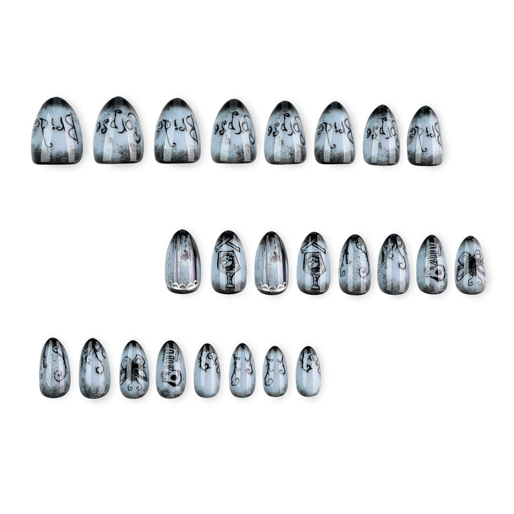 Creative Halloween Nail Art in Gothic Style Stornfield