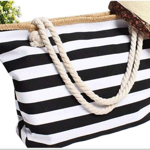 Beach bag with maritime stripe design Stornfield