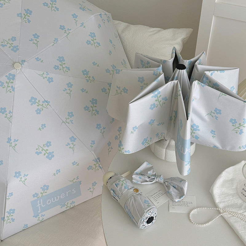 Women's Folding Umbrella with Stylish Floral Design Stornfield