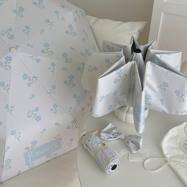 Women's Folding Umbrella with Stylish Floral Design Stornfield