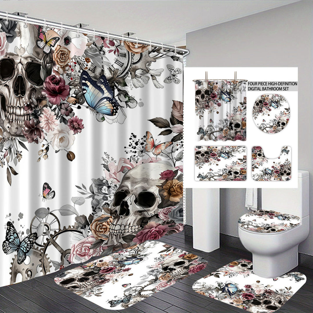 Artistic Skull Bathroom Décor Set Stornfield