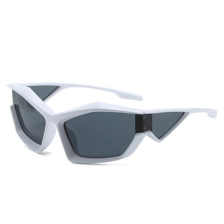 Women's sporty performance sunglasses with modern geometry frame Stornfield