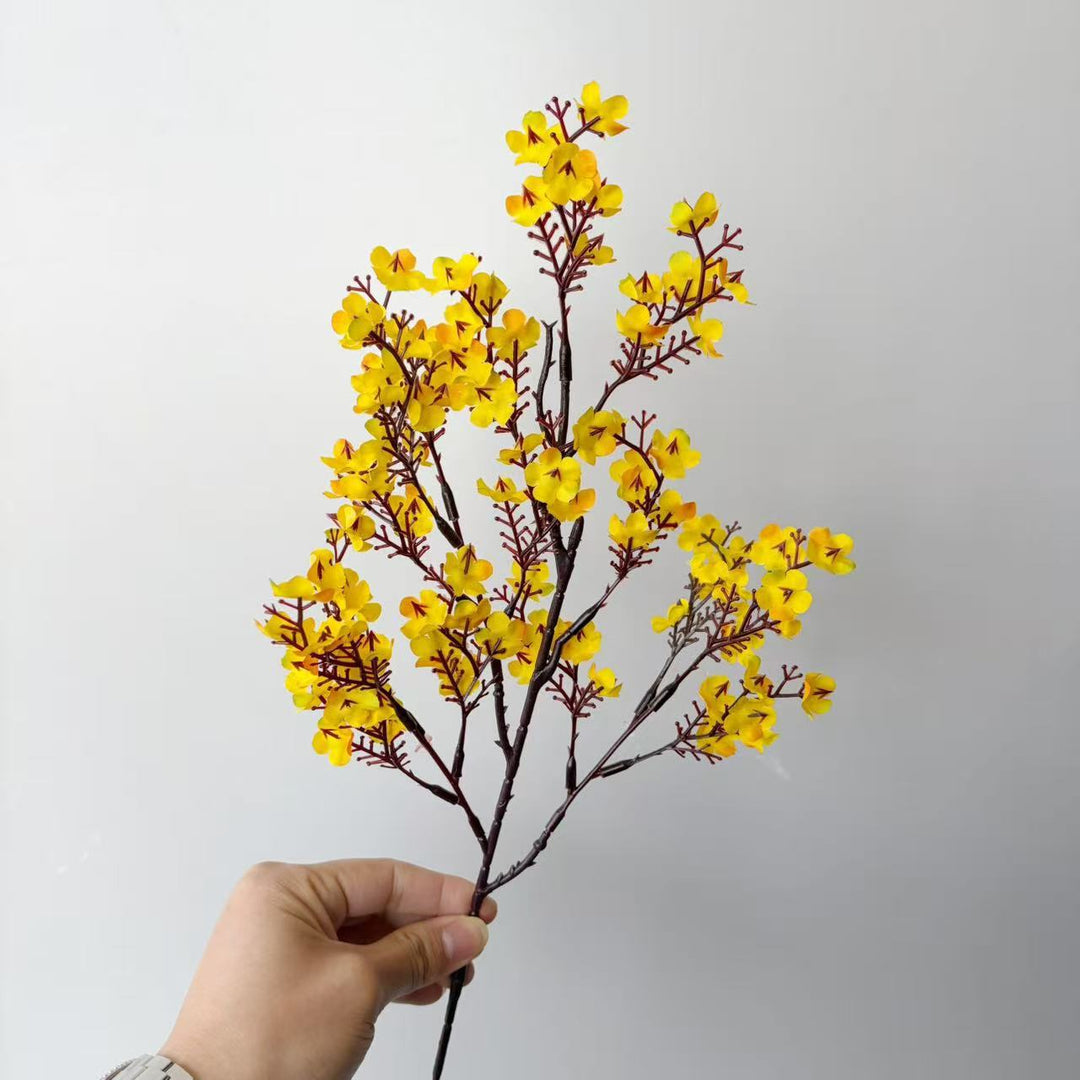 Decorative artificial flower branch