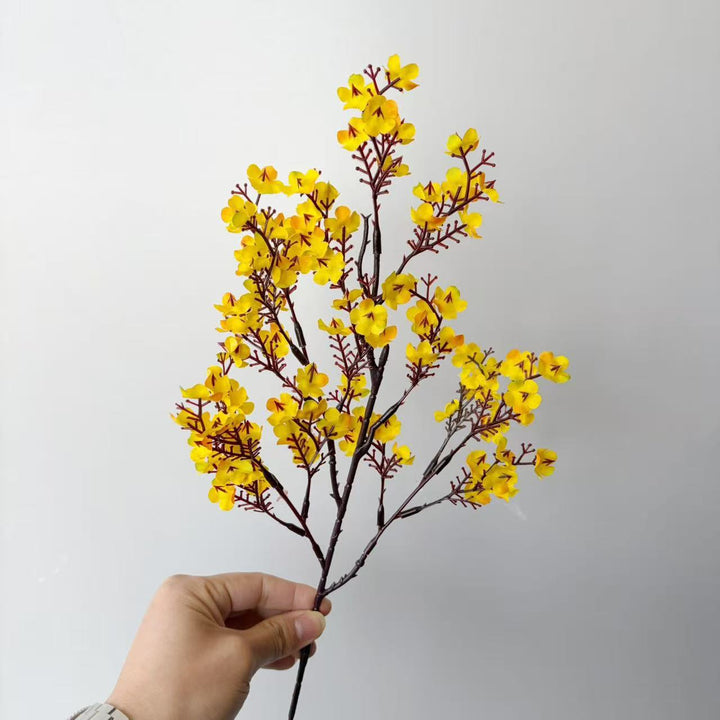 Decorative artificial flower branch