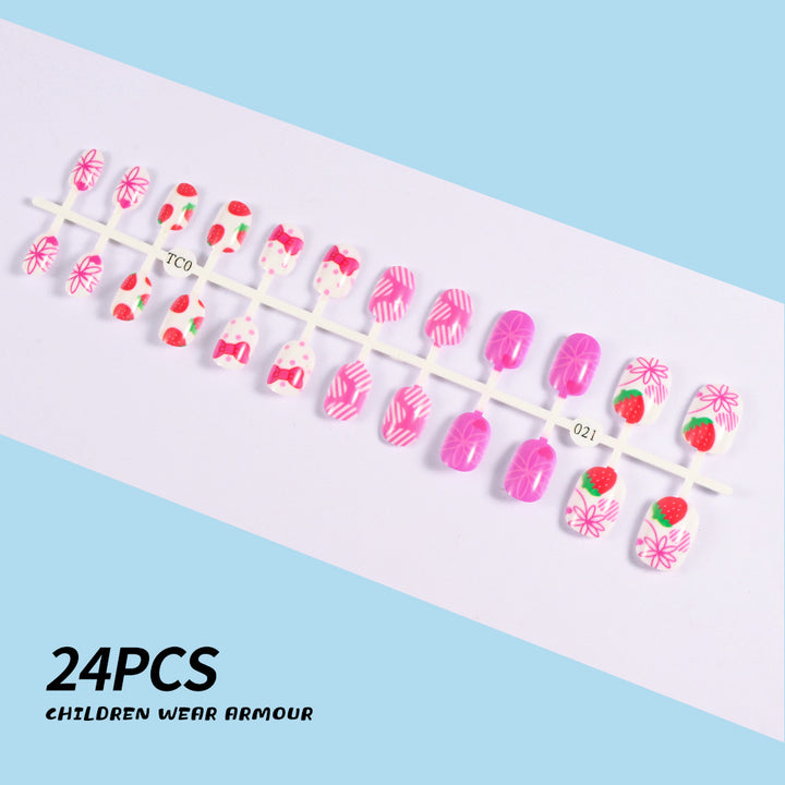 Children's Fun-Themed Press-On Nail Set Stornfield