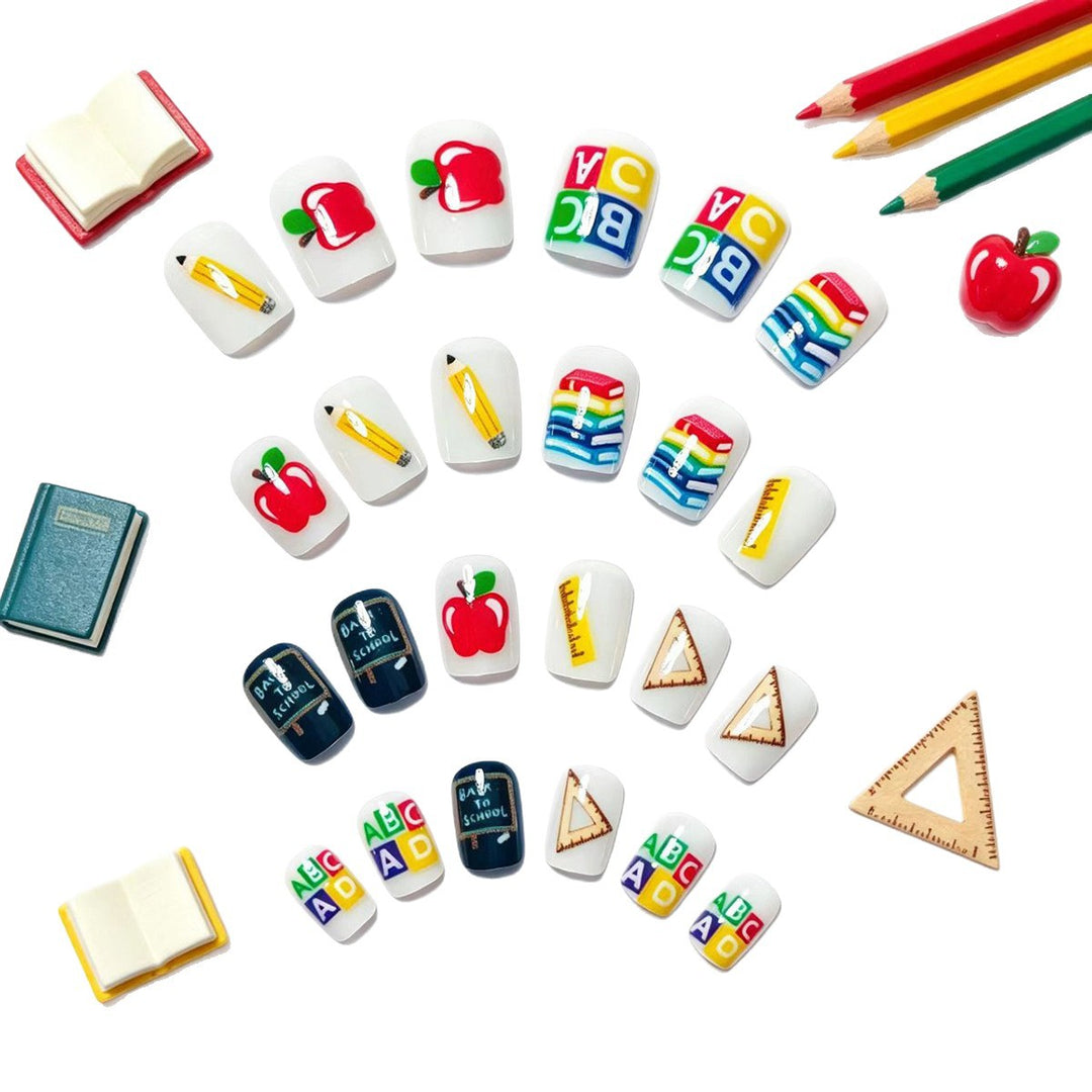 Creative School Motif Art Nails Stornfield
