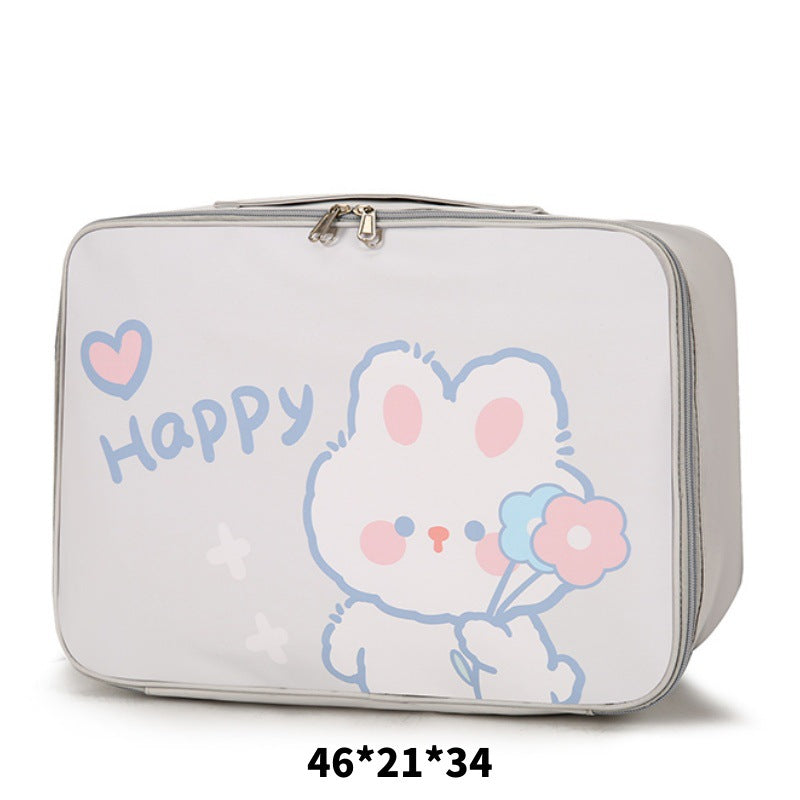 Cartoon Cat-Themed Travel Organizer