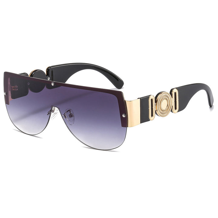 Women oversized sunglasses with luxurious gold accent Stornfield