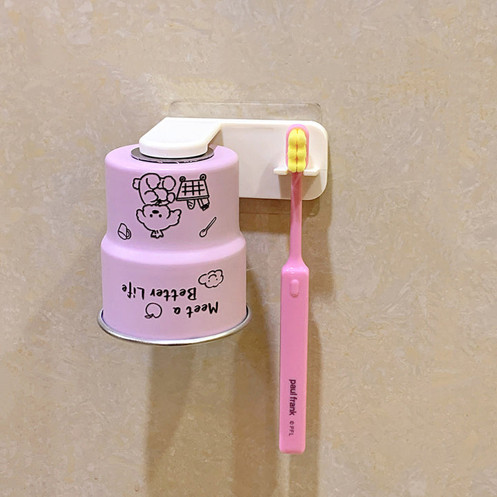 Wall-mounted toothbrush holder with cute animal design Stornfield