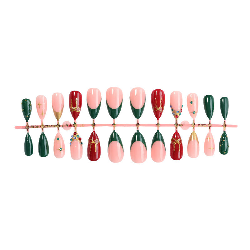 Creative nail art set with festive designs Stornfield