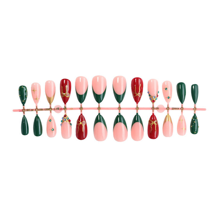 Creative nail art set with festive designs Stornfield