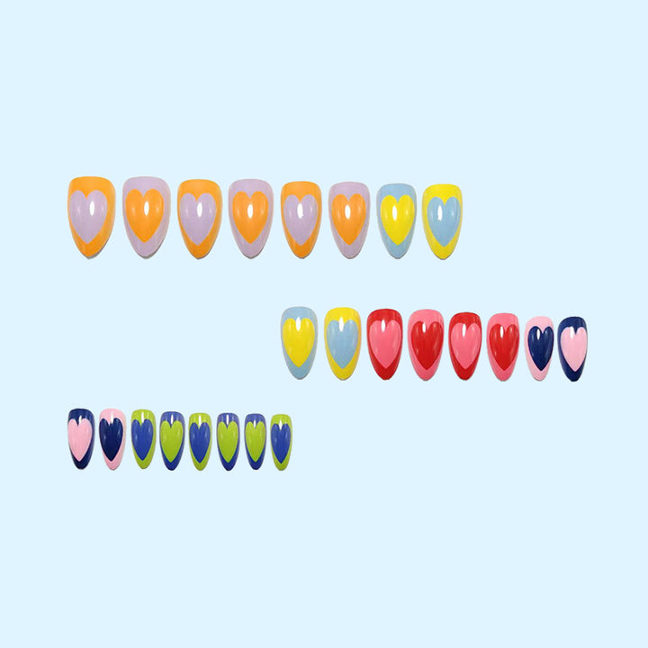 Artificial nails in modern heart design Stornfield
