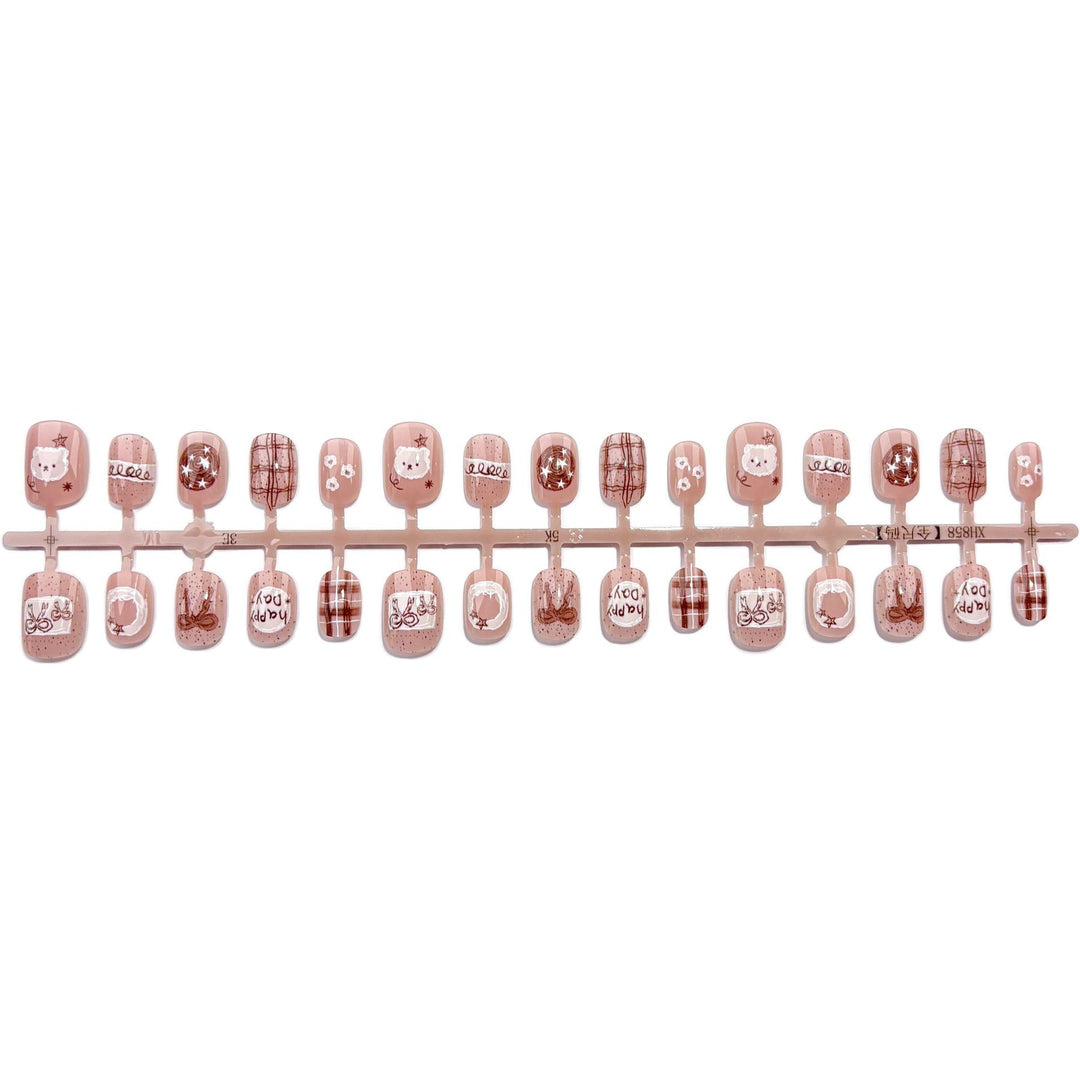 Themed Artistic Press-On Nail Set