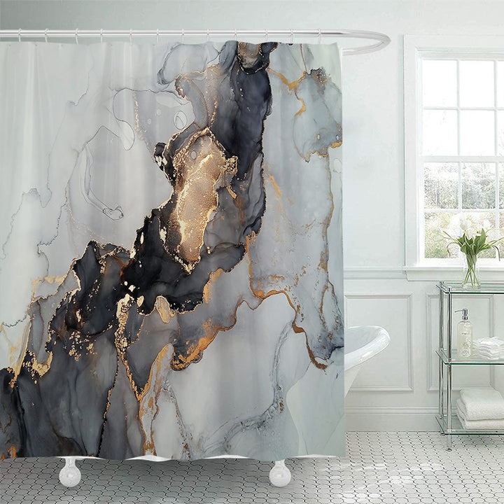 Artistic Marble Design Shower Curtain Stornfield