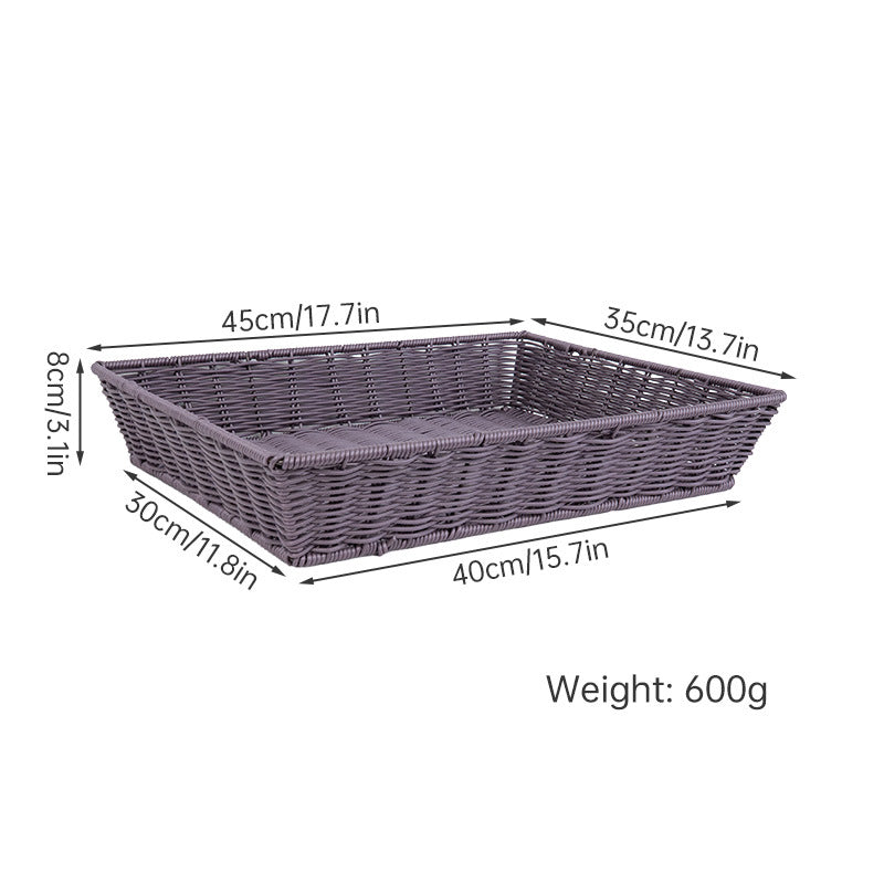 Versatile Storage Wicker Basket Stornfield