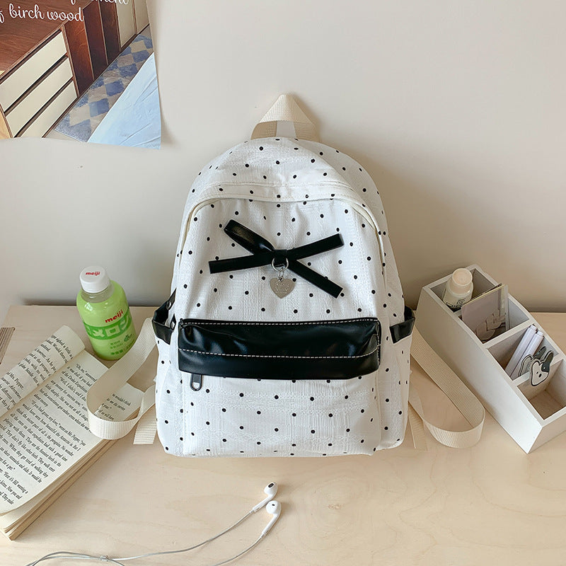Polka Dot Patterned Mini Backpack Stornfield