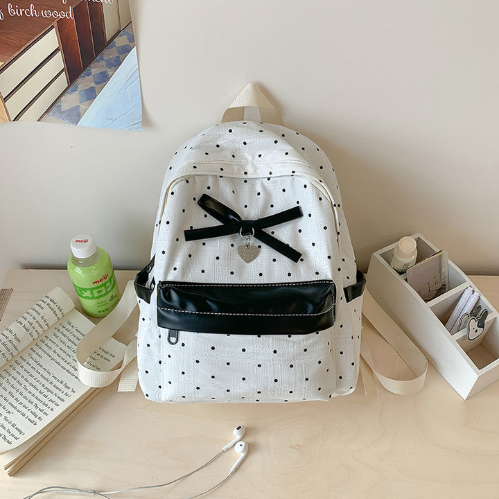 Polka Dot Patterned Mini Backpack Stornfield