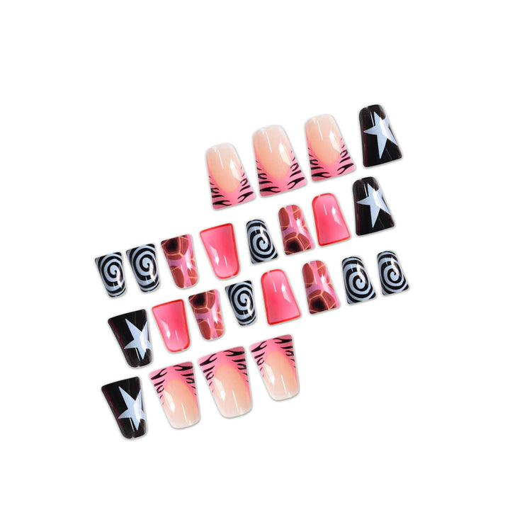 Trendy Artistic Press-On Nail Set Stornfield