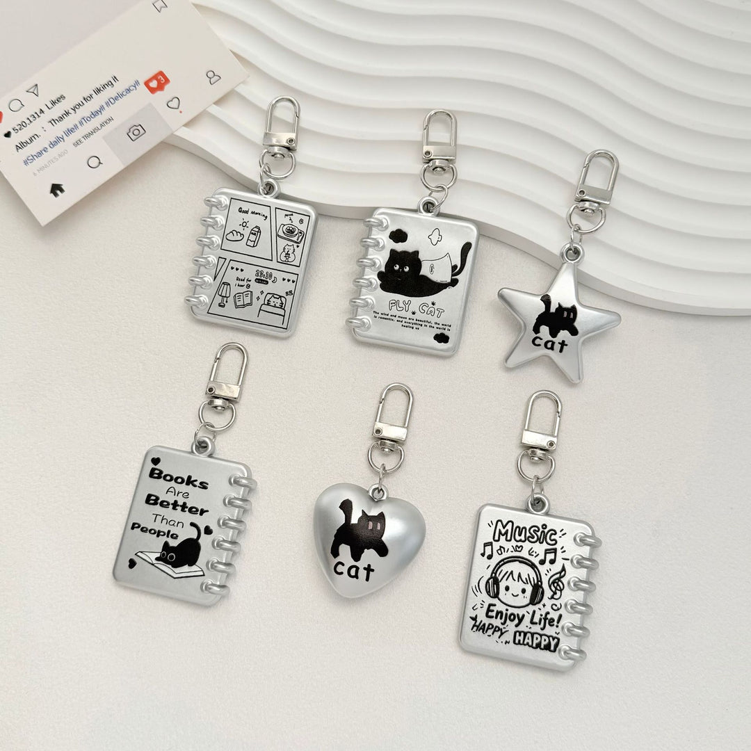 Cute Cat Star Charm Keychain Stornfield