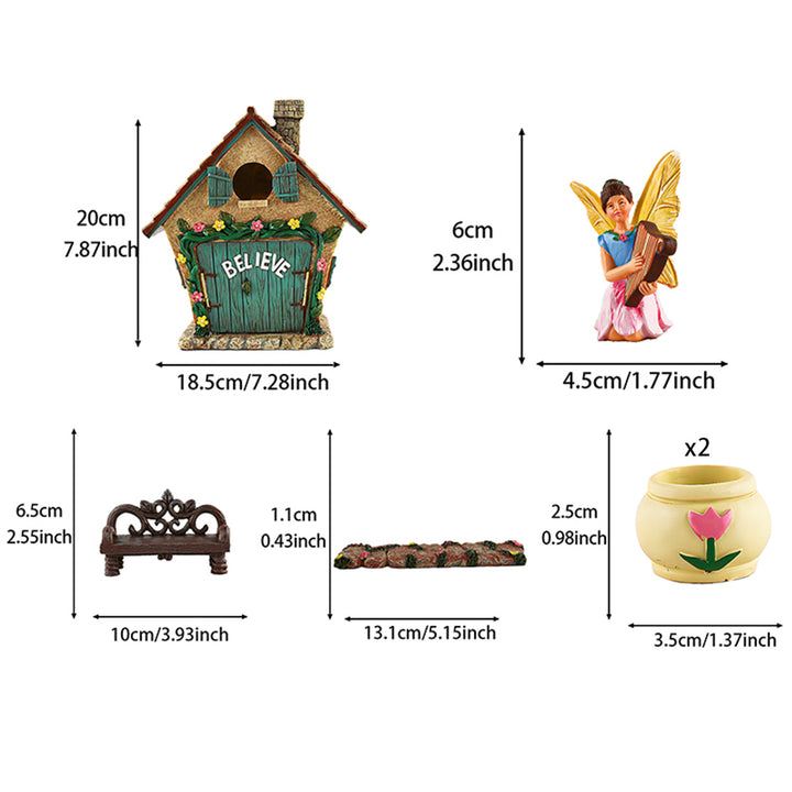 Fairy Garden Miniature Decor Set