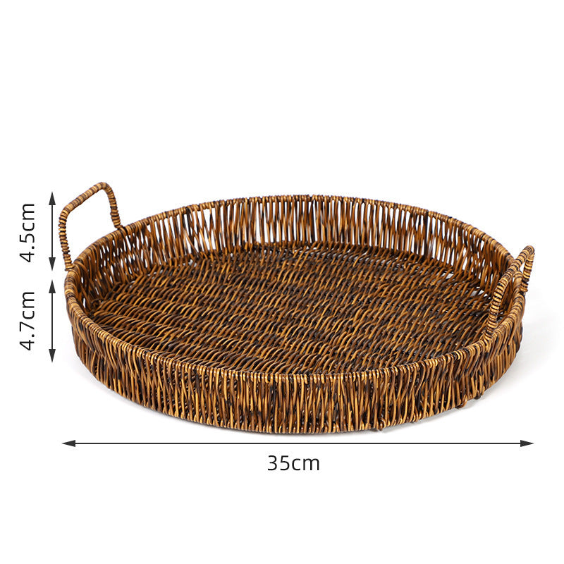 Round Woven Serving Tray Stornfield