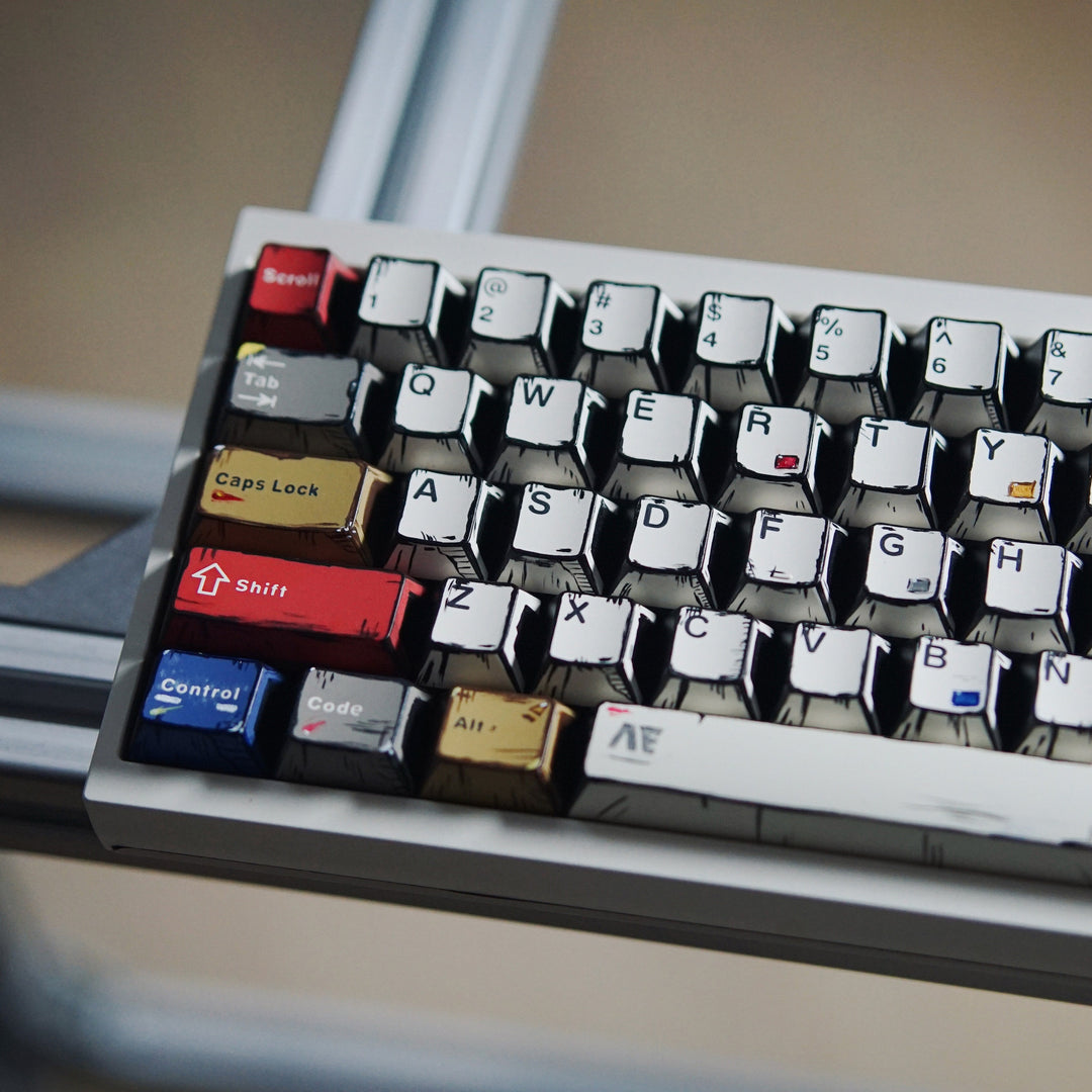 Retro-Themed Custom Mechanical Keyboard Stornfield