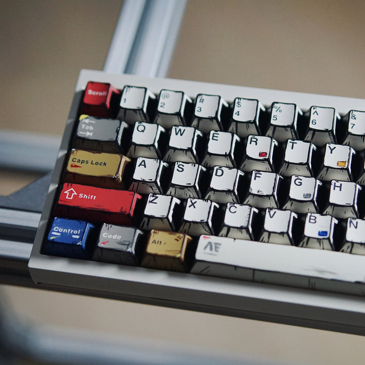 Retro-Themed Custom Mechanical Keyboard Stornfield