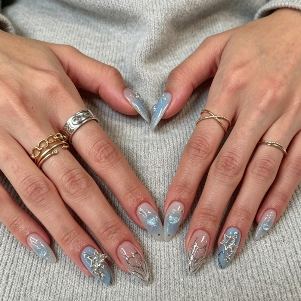 Artistic Press-On Nail Art Set Stornfield
